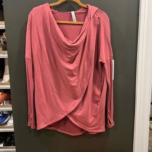 Athleta wrap sweater with hood